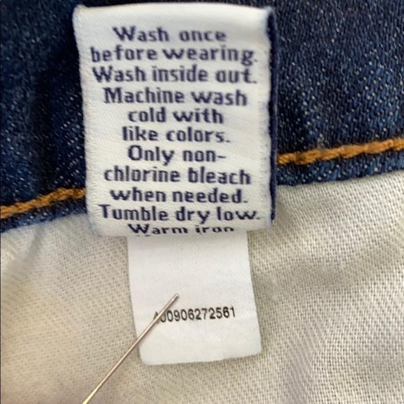 SIMPLY Vera by Vera Wang Straight Dark Denim Jean - Picture 5 of 6